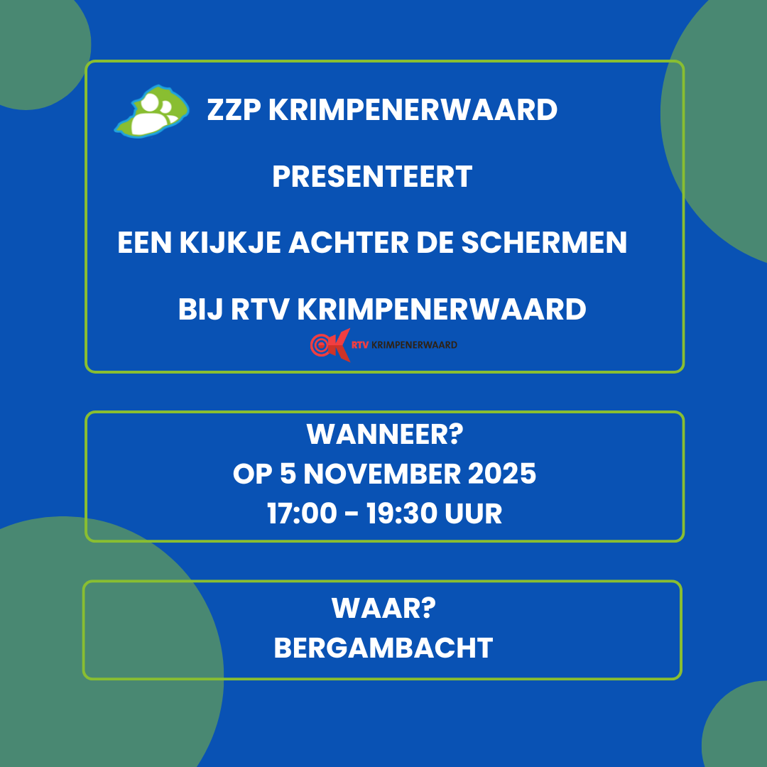 Kijkje achter de schermen bij RTV Krimpenerwaard